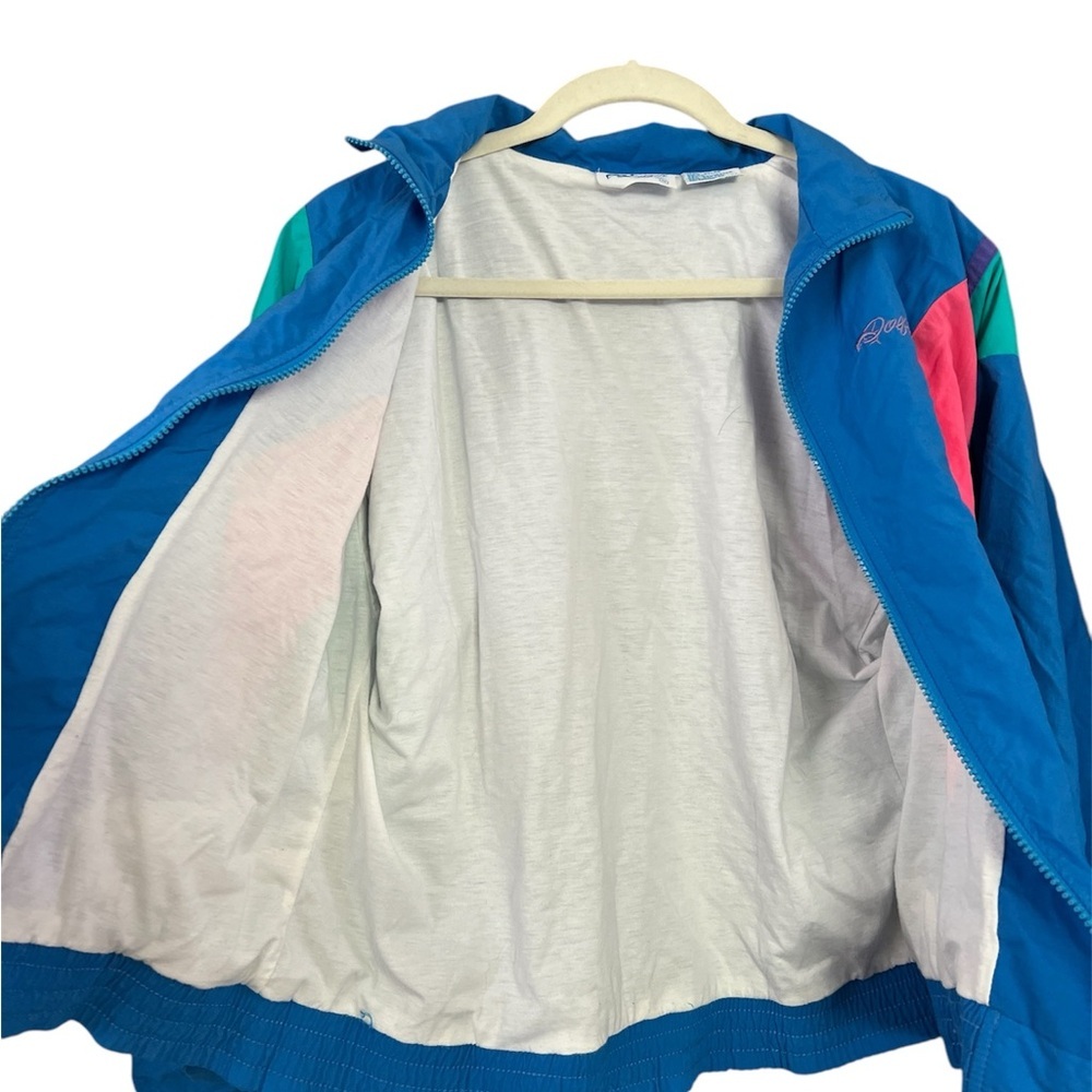 Dolfin Vintage 90’s Women's Multicolor Windbreaker Tracksuit Size US Small - Picture 5 of 5
